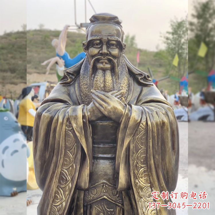 鹤壁中领雕塑贵族——伟大的孔子雕塑