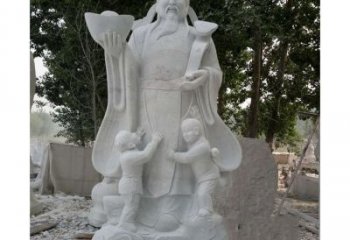 鹤壁大理石财神雕塑——守护家庭繁荣