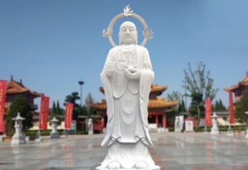 鹤壁大理石地藏菩萨雕塑象征佛法的传承