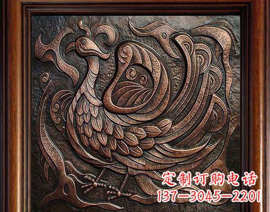 鹤壁锻铜朱雀雕塑
