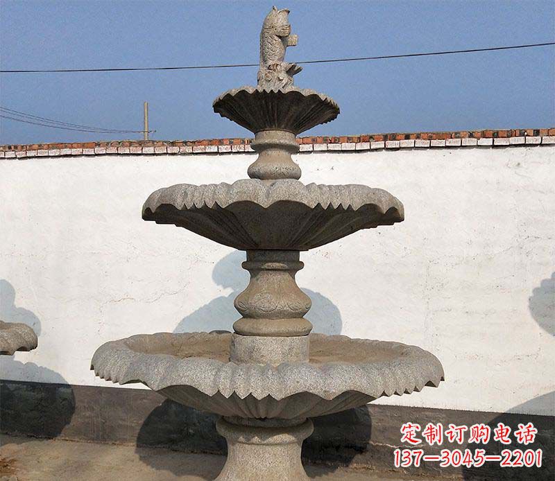 鹤壁多层石质喷泉雕塑