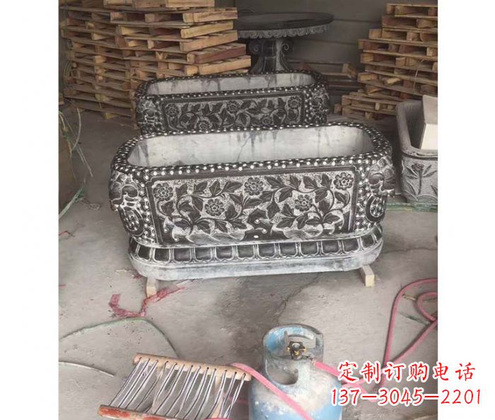 鹤壁仿古石水缸雕塑