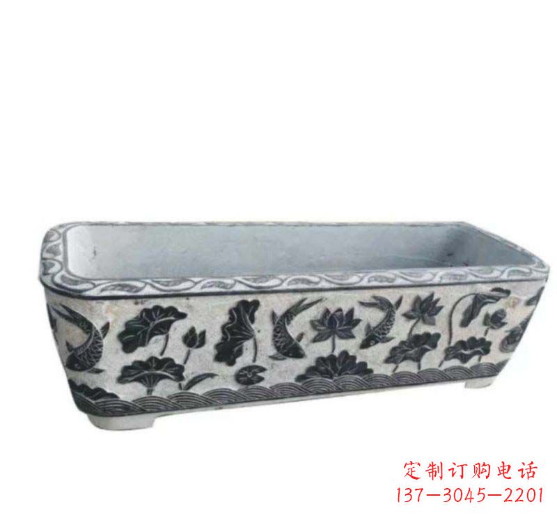 鹤壁精美水缸石雕