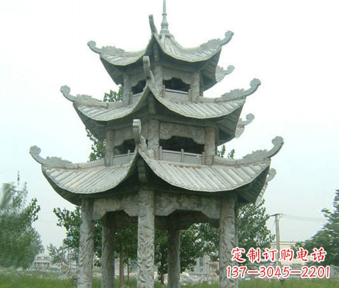 鹤壁中领雕塑凉亭石雕