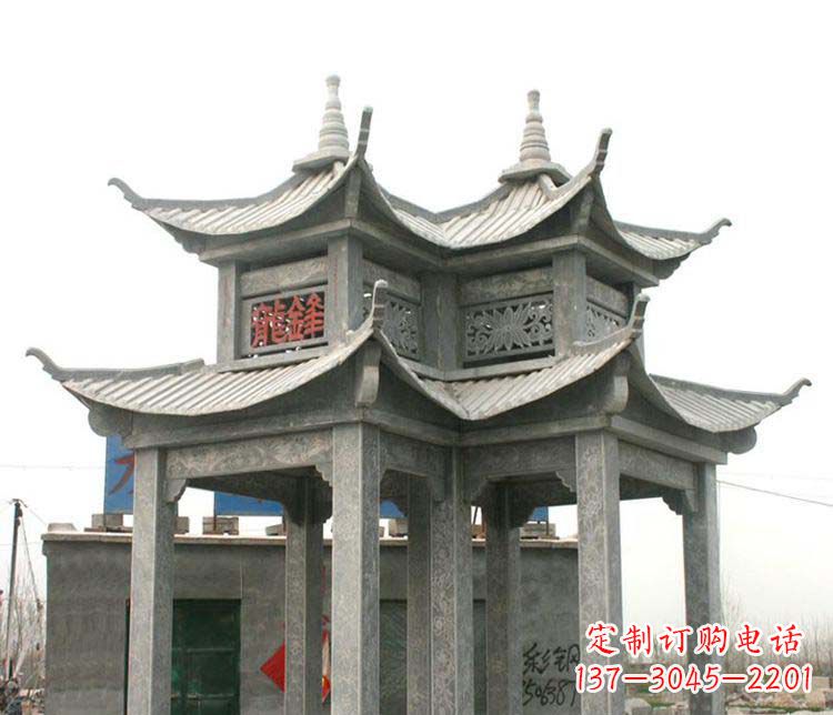鹤壁仿古凉亭石雕艺术品