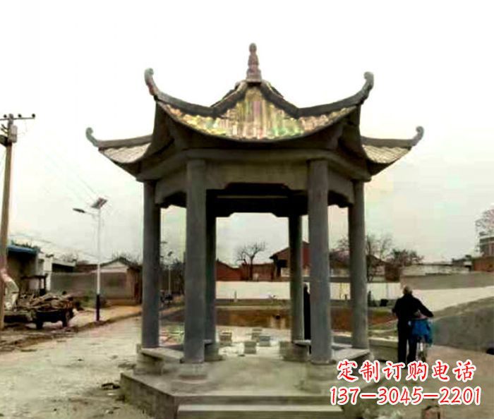 鹤壁仿古凉亭石雕限量版