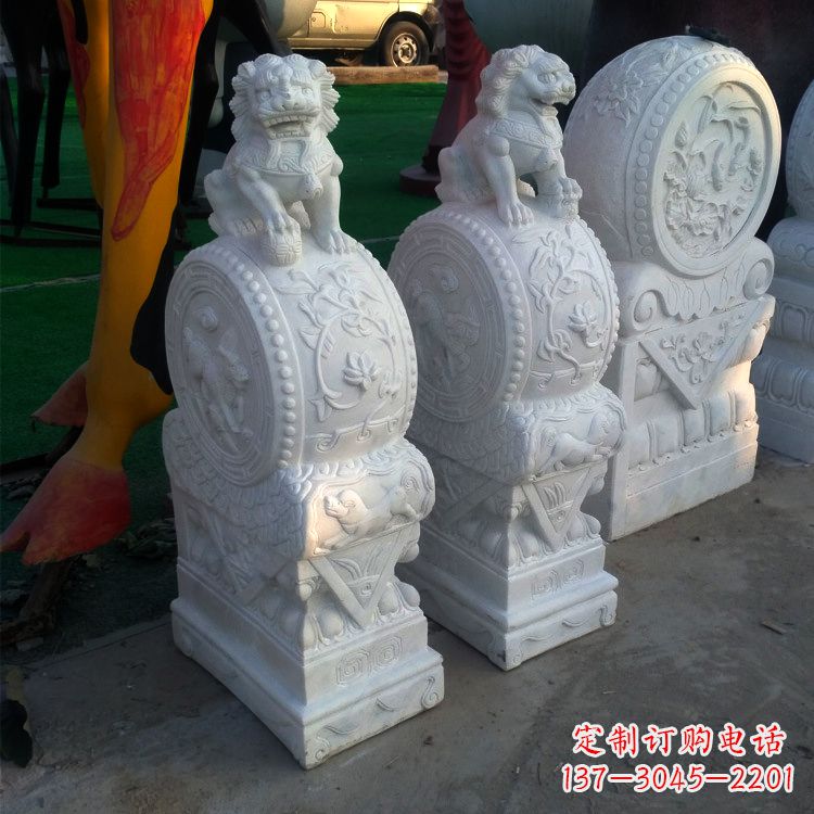 鹤壁仿古门墩石雕塑