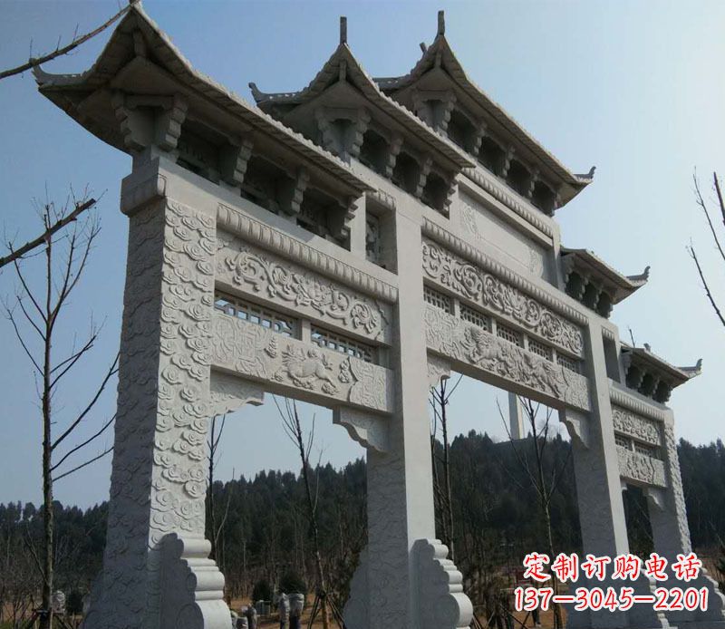鹤壁仿古牌坊石雕定制