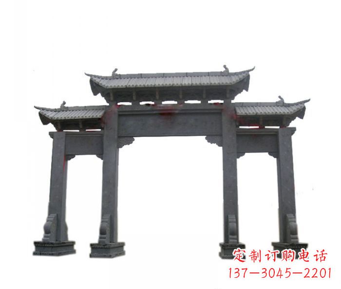 鹤壁精美仿古牌坊石雕