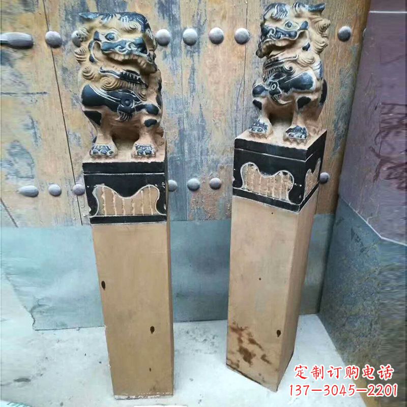 鹤壁仿古狮子拴马桩