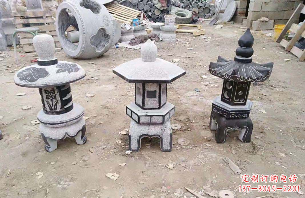 鹤壁传统仿古石灯雕塑