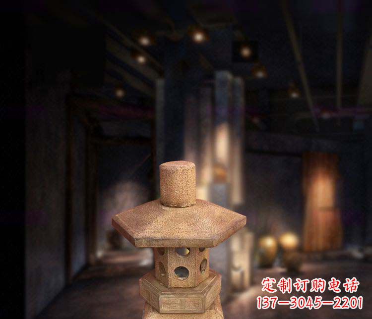 鹤壁精美仿古石灯雕塑