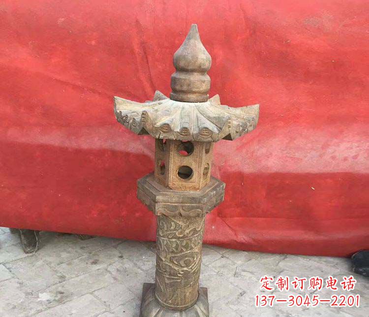 鹤壁传统风格石灯雕塑