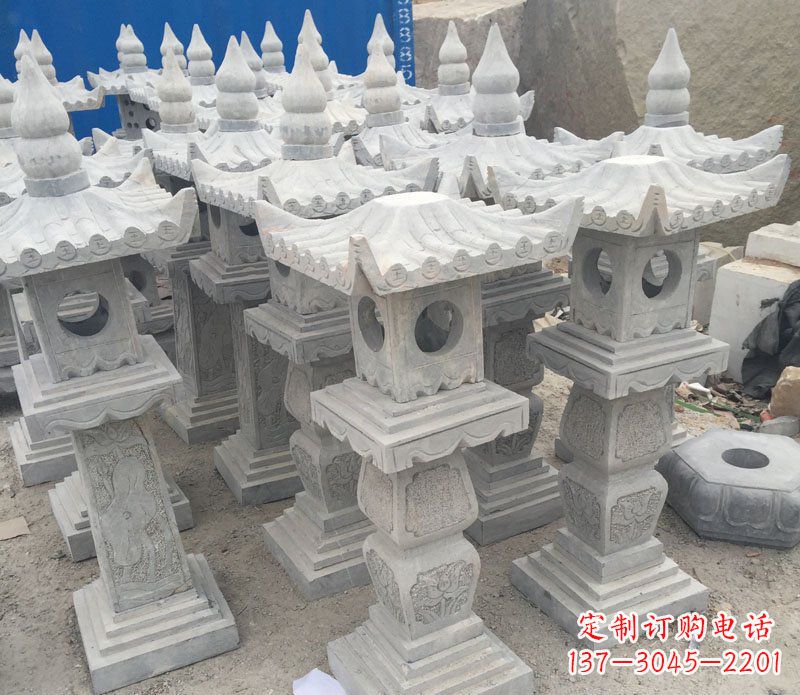 鹤壁仿古石灯园林景观石雕