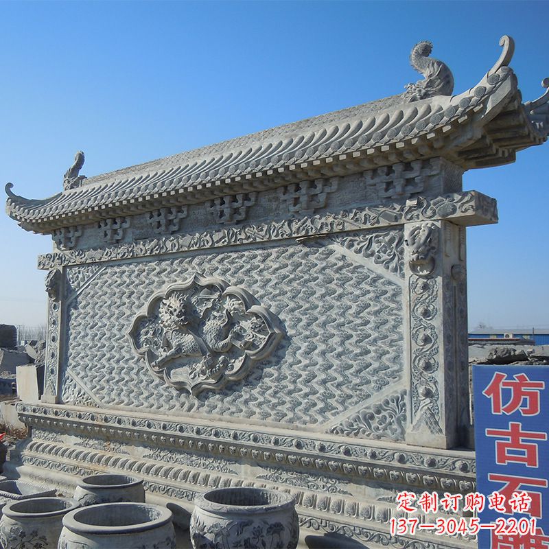 鹤壁影壁石雕--让时光流转