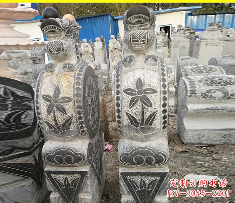 鹤壁仿古石门墩雕塑，传承历史文化