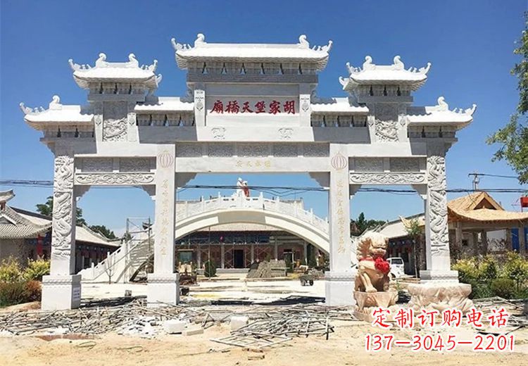 鹤壁仿古石雕牌坊