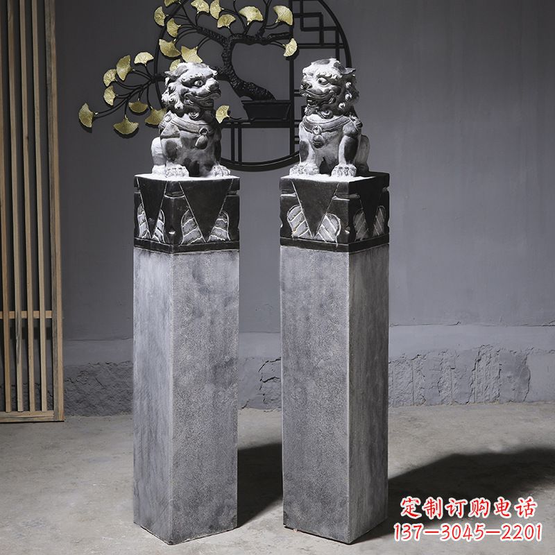 鹤壁仿古石狮子雕塑