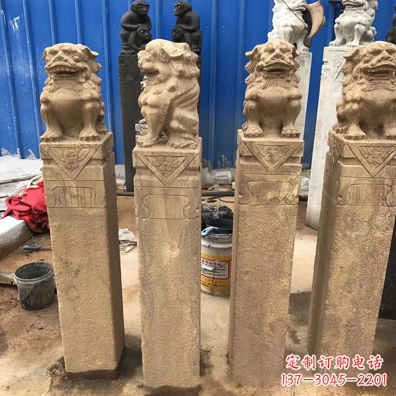 鹤壁仿古拴马桩石雕塑——傅雕你的精美时光
