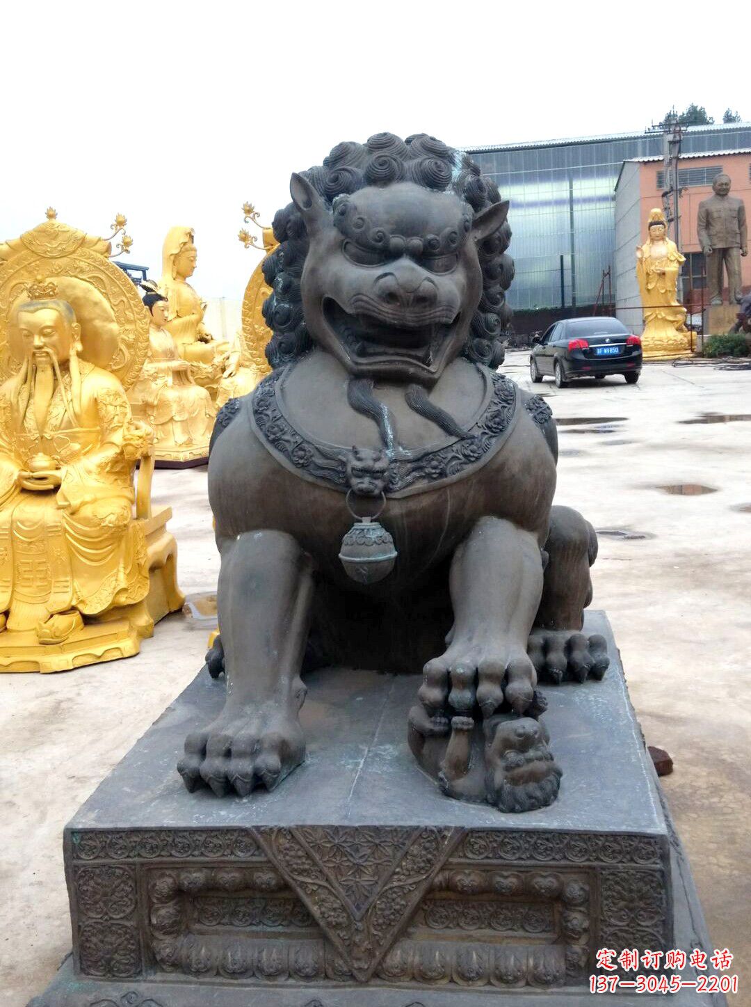 鹤壁精美仿古铜狮子雕塑