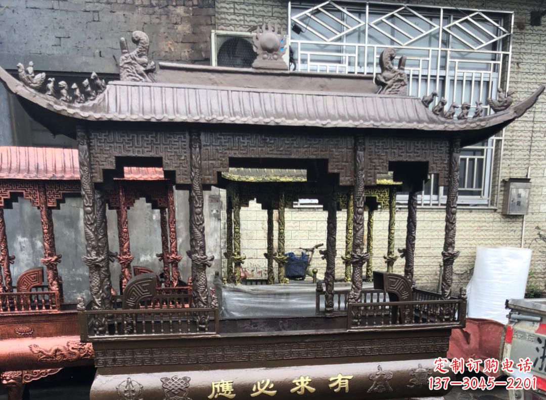 鹤壁精美仿古铜香炉雕塑
