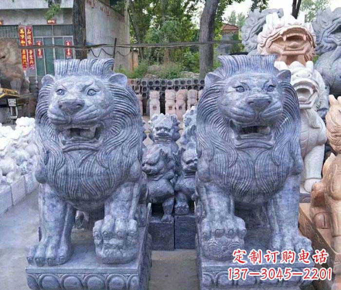 鹤壁仿古欧式石雕狮子