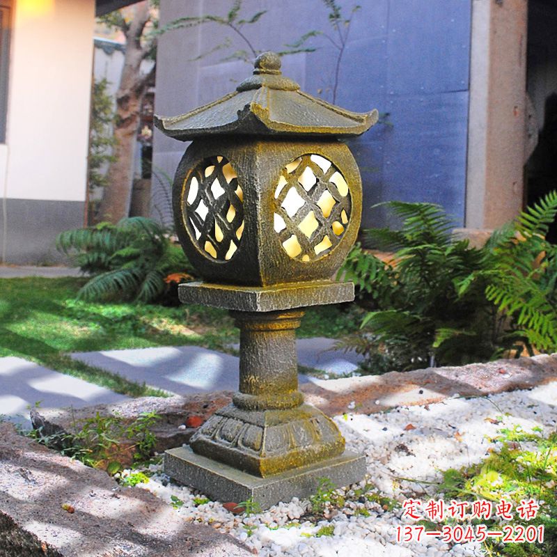 鹤壁仿古庭院石雕灯笼,精美雕刻点亮家园