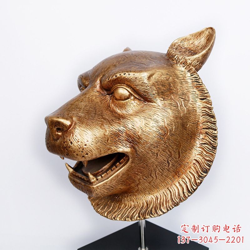 鹤壁玻璃钢雕刻虎头