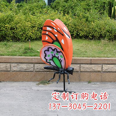 鹤壁高端红色蝴蝶雕塑