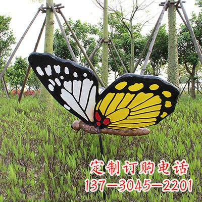 鹤壁 黄白黑款蝴蝶雕塑