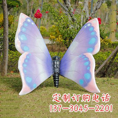 鹤壁仿真蝴蝶_蓝粉色款105x100x80