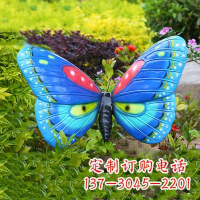 鹤壁仿真蝴蝶_蓝色款35x65x42