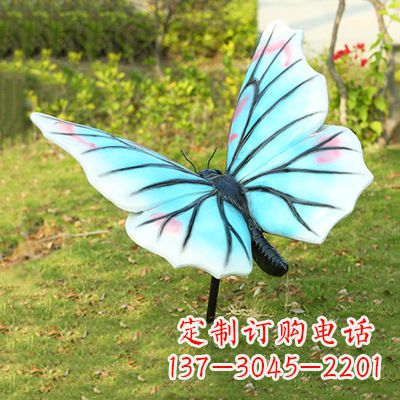 鹤壁仿真蝴蝶_浅蓝白色款80x76x40