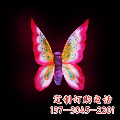 鹤壁红发蝴蝶 小号发光雕塑