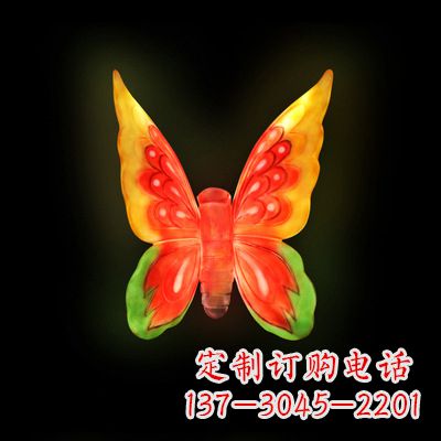 鹤壁仿真蝴蝶_小号黄色发光款37x48x20