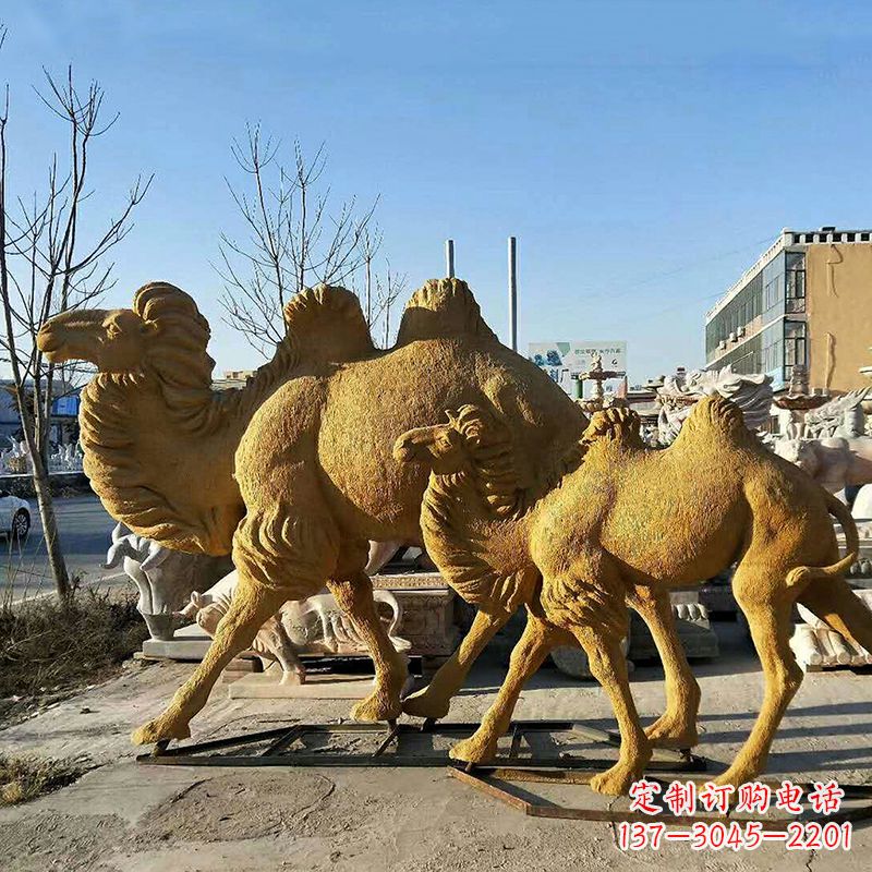 鹤壁仿真骆驼玻璃钢雕塑