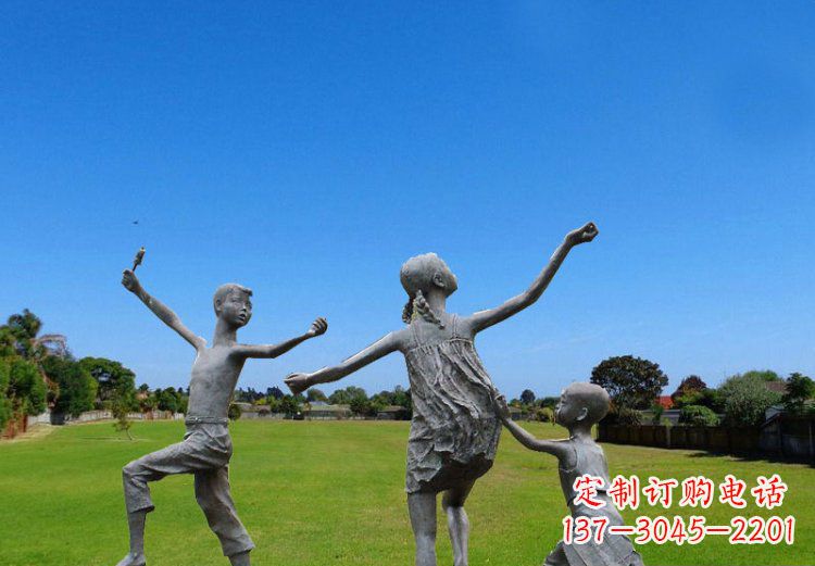 鹤壁精美儿童铜雕