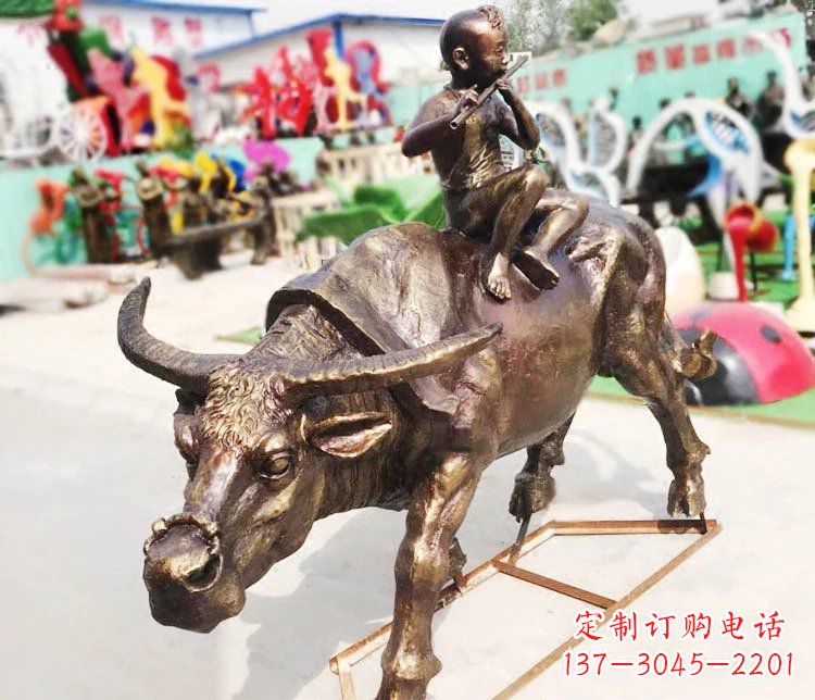 鹤壁牛郎雕塑精美绝伦的铜雕艺术
