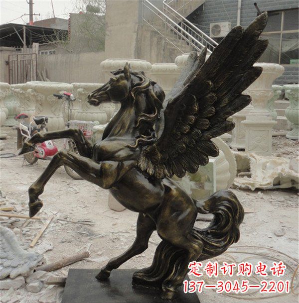 鹤壁飞马玻璃钢动物雕塑