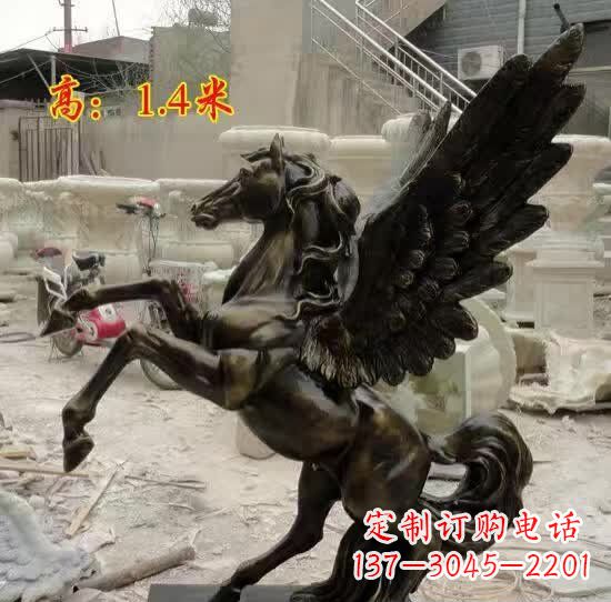 鹤壁飞马动物铜雕定制
