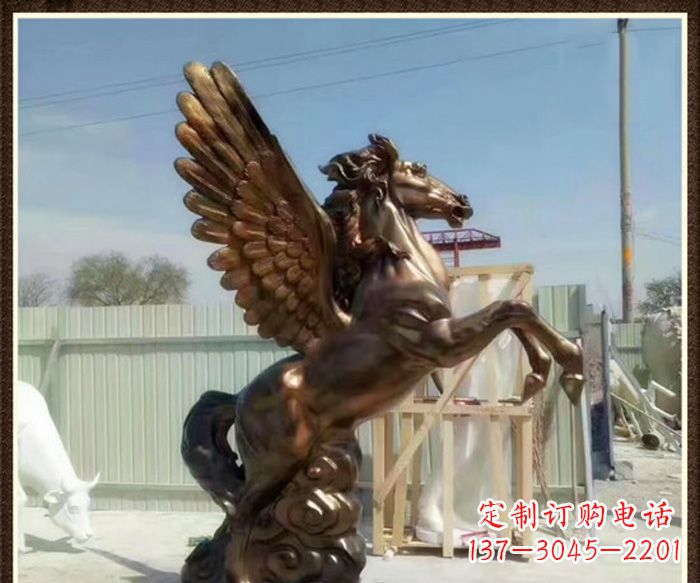 鹤壁飞马景观铜雕塑