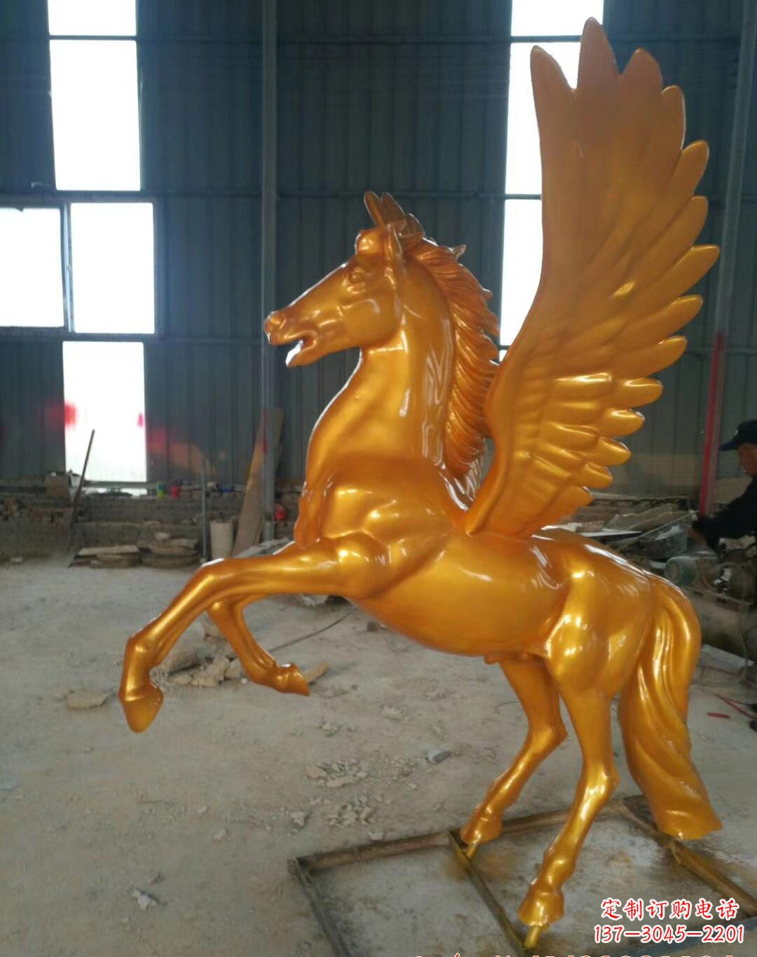 鹤壁飞马铜雕——精美的马雕塑