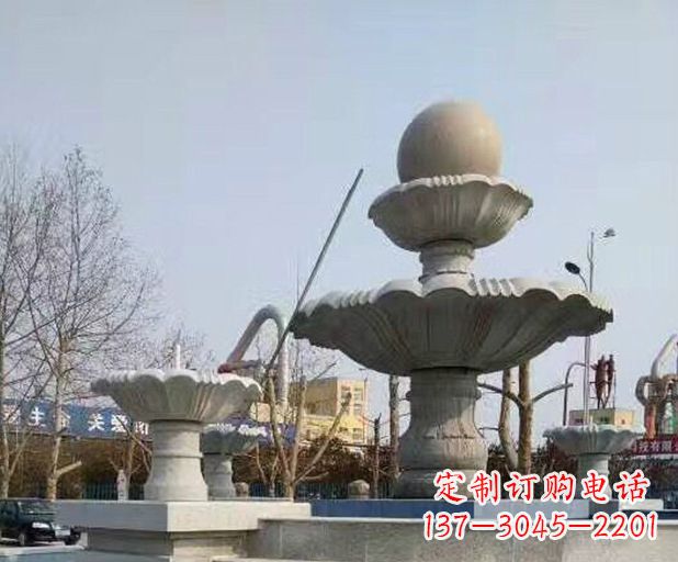 鹤壁风水球大型喷泉石雕