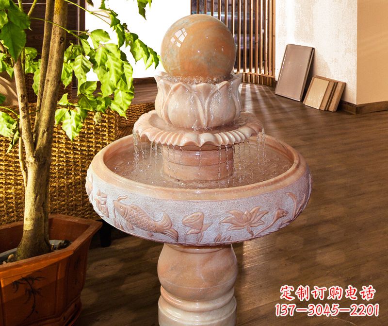 鹤壁风水球石雕图片