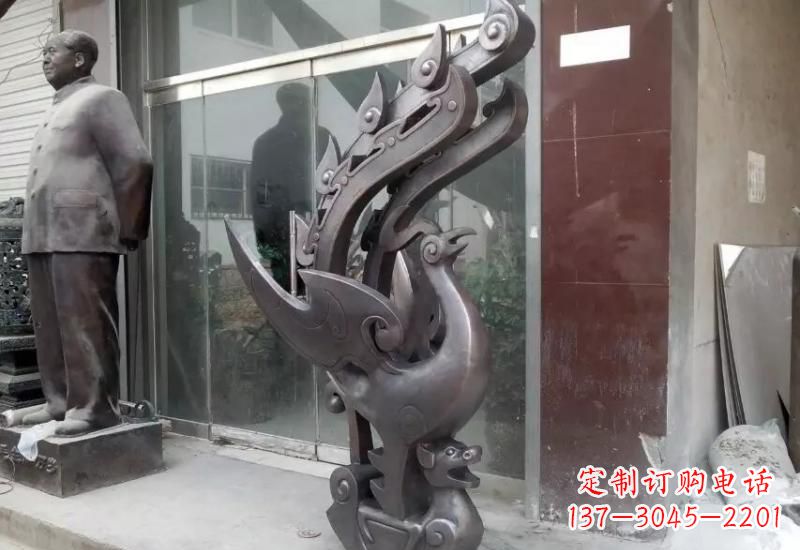 鹤壁凤凰貔貅铜雕