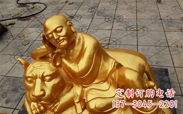 鹤壁伏虎罗汉铜雕,古典美学与艺术的完美结合
