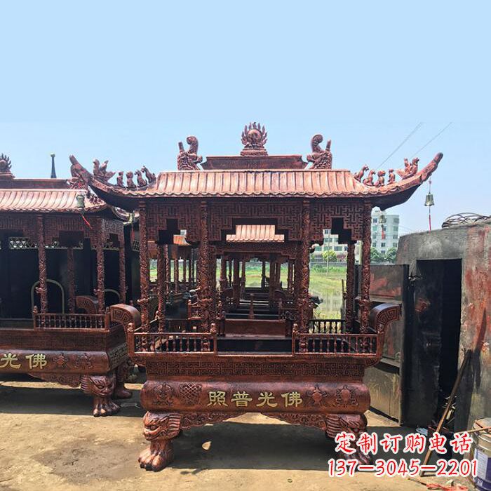 鹤壁精美铜香炉雕塑