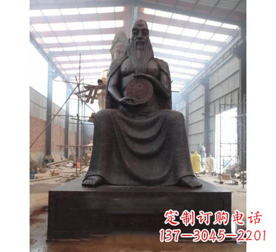 鹤壁伏羲铜雕塑,精雕细琢的精美艺术品