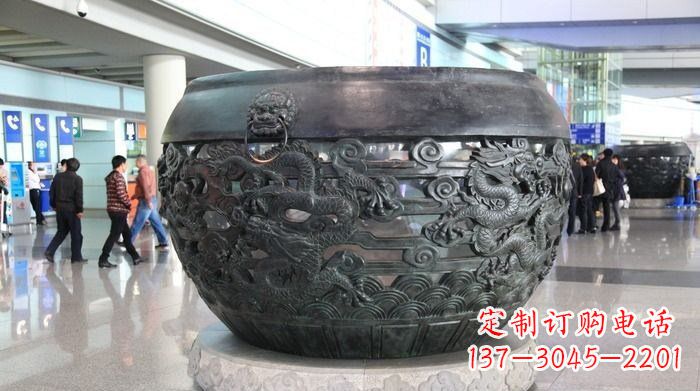 鹤壁建筑与自然的和谐景观水缸雕塑