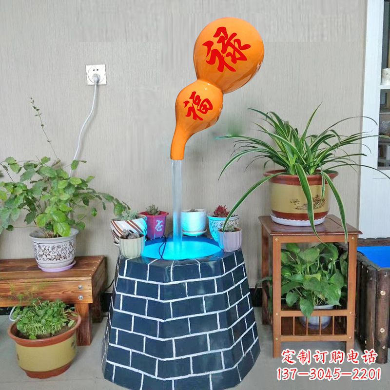 鹤壁福禄葫芦艺术陶瓷雕塑